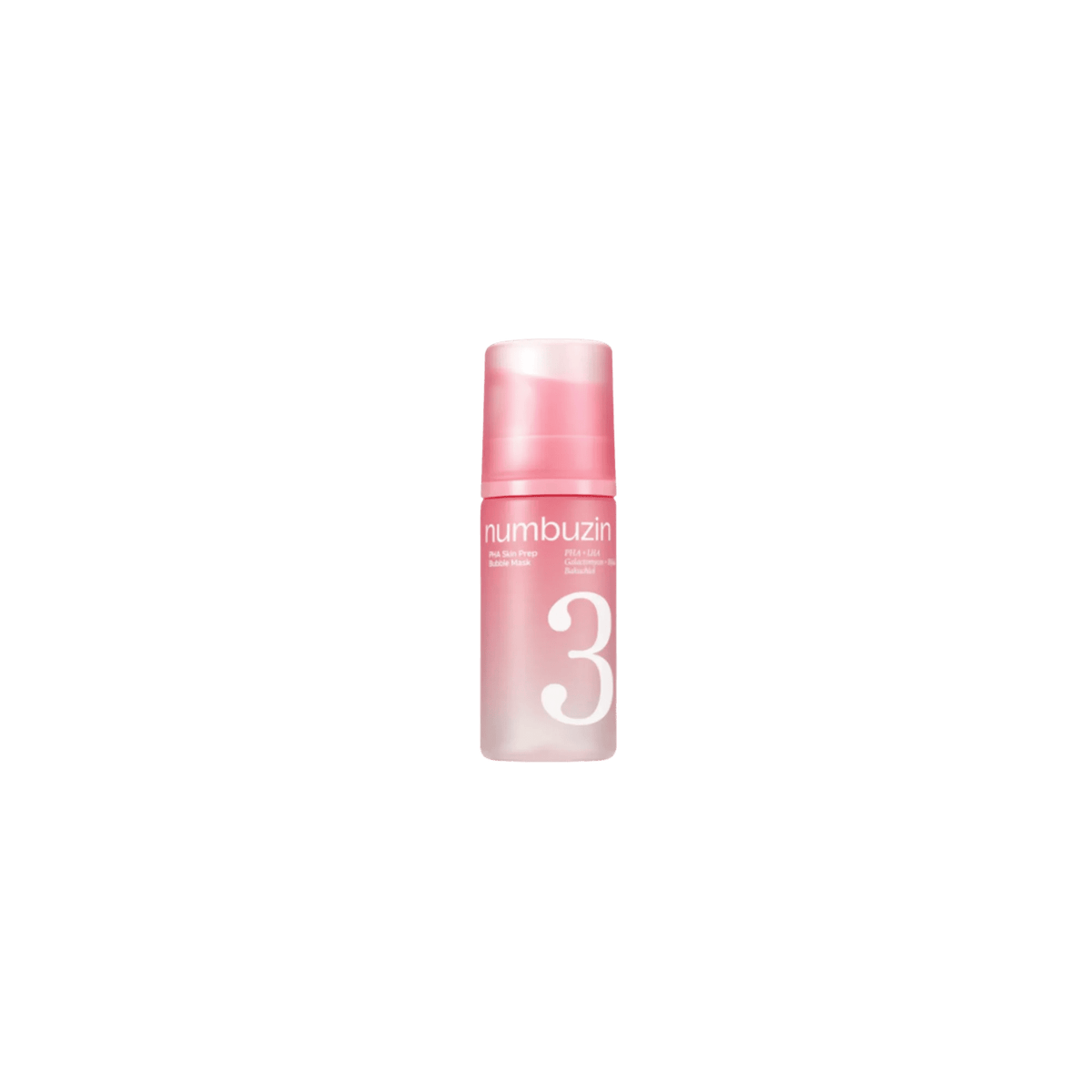 Numbuzin - No.3 PHA Skin Prep Bubble Mask - Bąbelkowa Maska Przygotowująca Skórę z PHA - 90ml - Ctrl+Glow