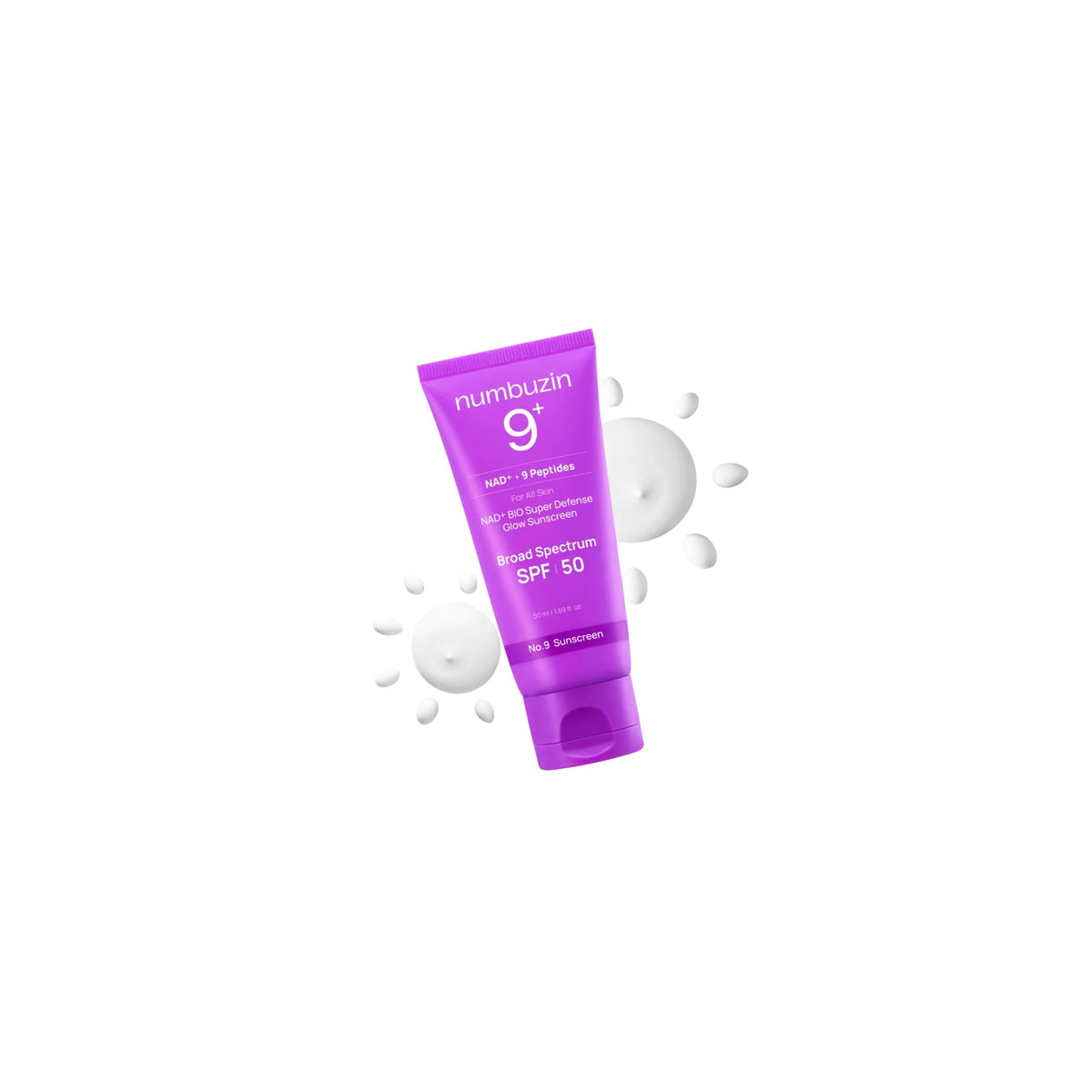 Numbuzin - No.9 NAD+ Peptides Dewy Sun Essence - Esencja Przeciwsłoneczna do Twarzy z Peptydami - 50ml - Ctrl+Glow