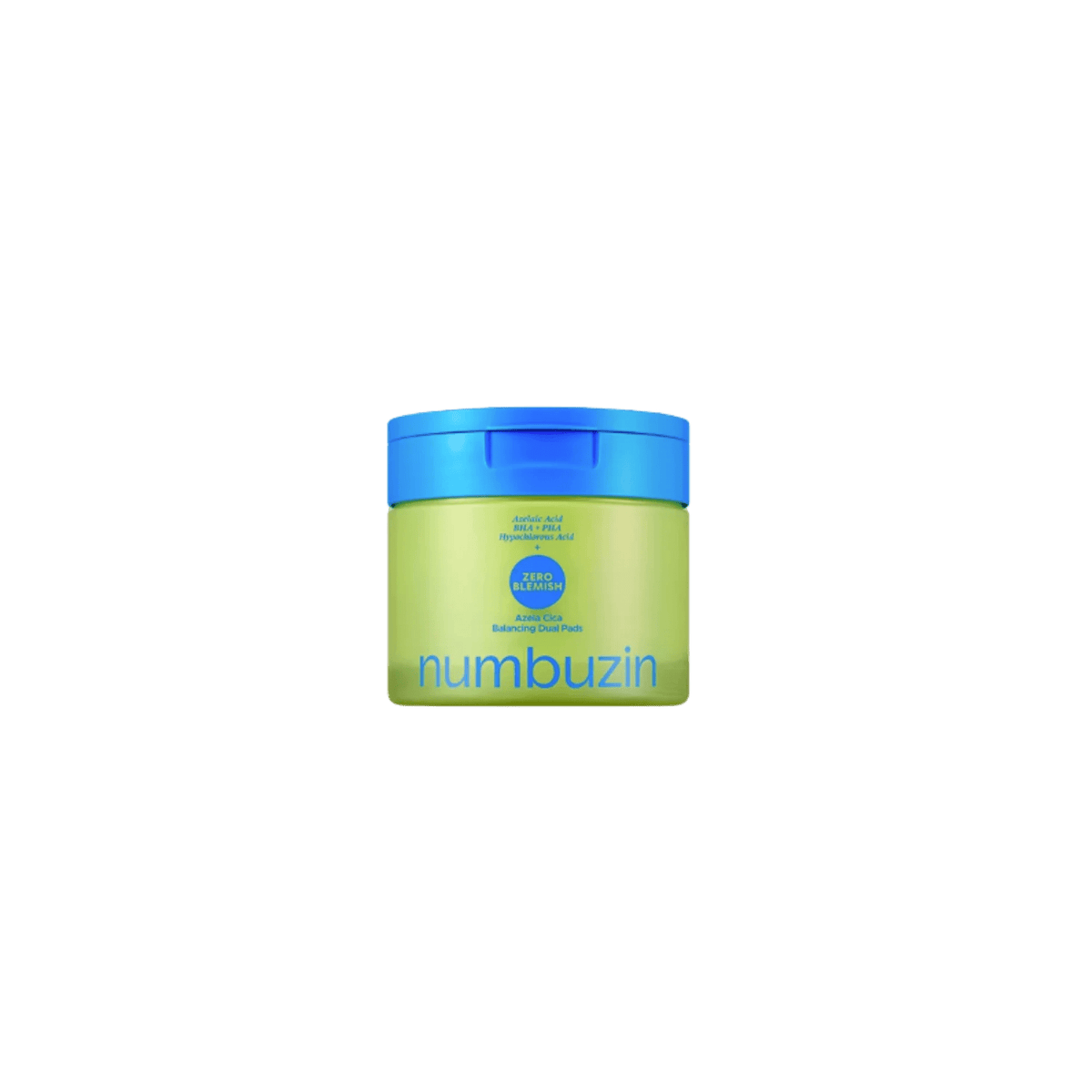 Numbuzin - Zero Blemish Azela Cica Balancing Dual Pads - Dwustronne Płatki z Kwasem Azelainowym i Cica - 60szt/210ml - Ctrl+Glow