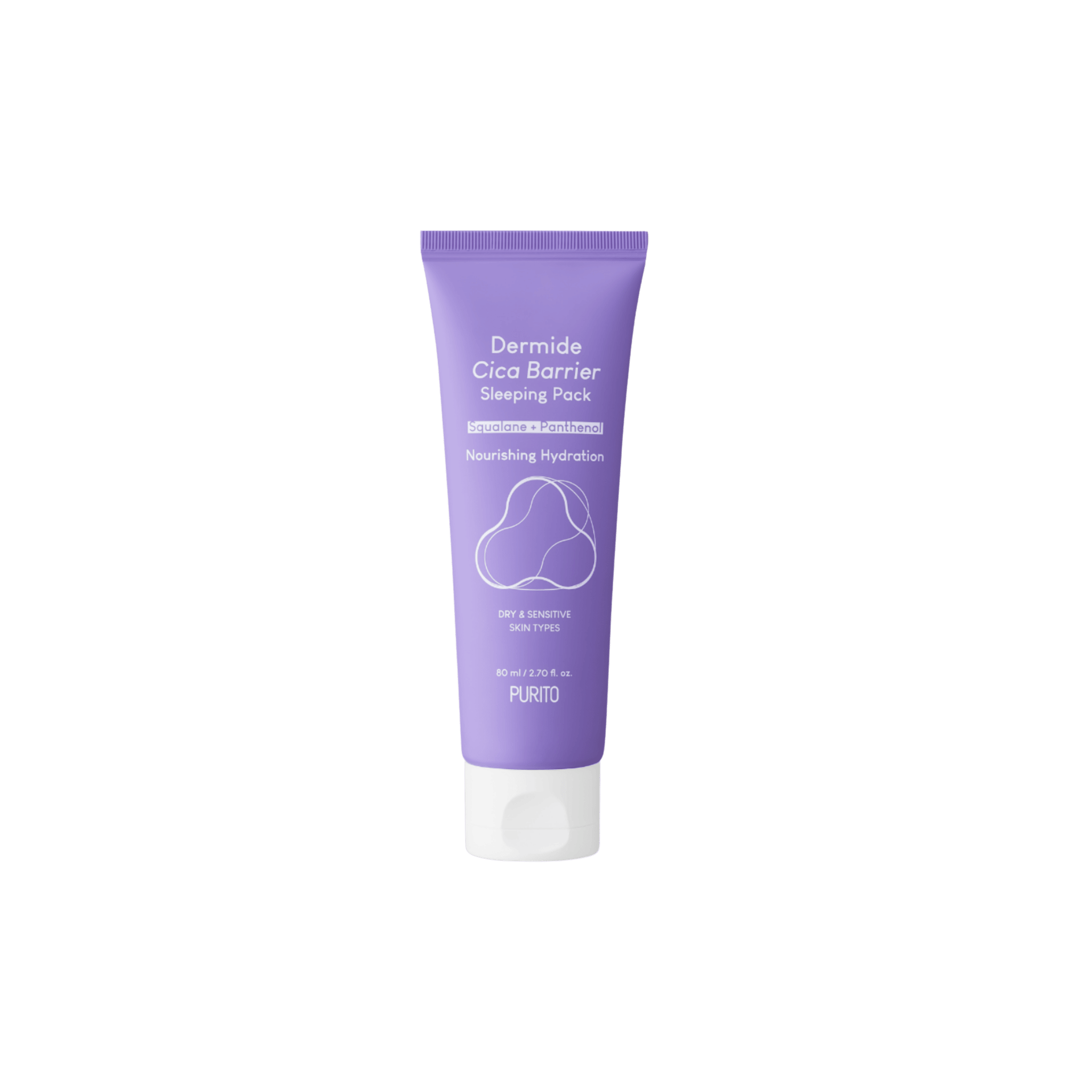 Purito Seoul - Dermide Cica Barrier Sleeping Pack - Regenerujący Krem - Maska na Noc - 80ml - Ctrl+Glow