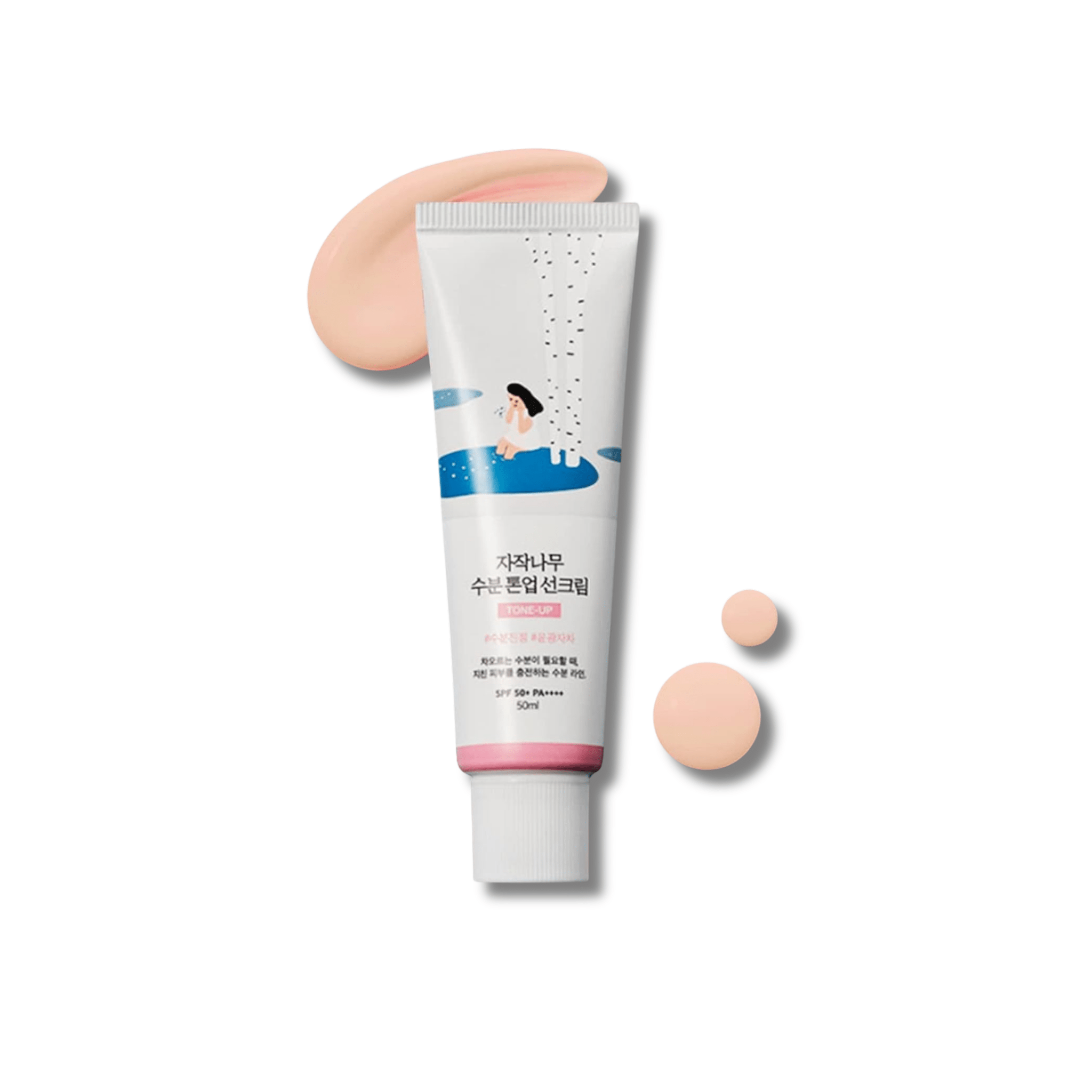 Round Lab - Birch Moisture Tone-Up Sunscreen - Krem Tonujący z Filtrem SPF50 - 50ml