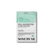 Some By Mi - Real AHA BHA PHA Calming Care Mask - Łagodząca Maska w Płachcie - 1szt - Ctrl+Glow