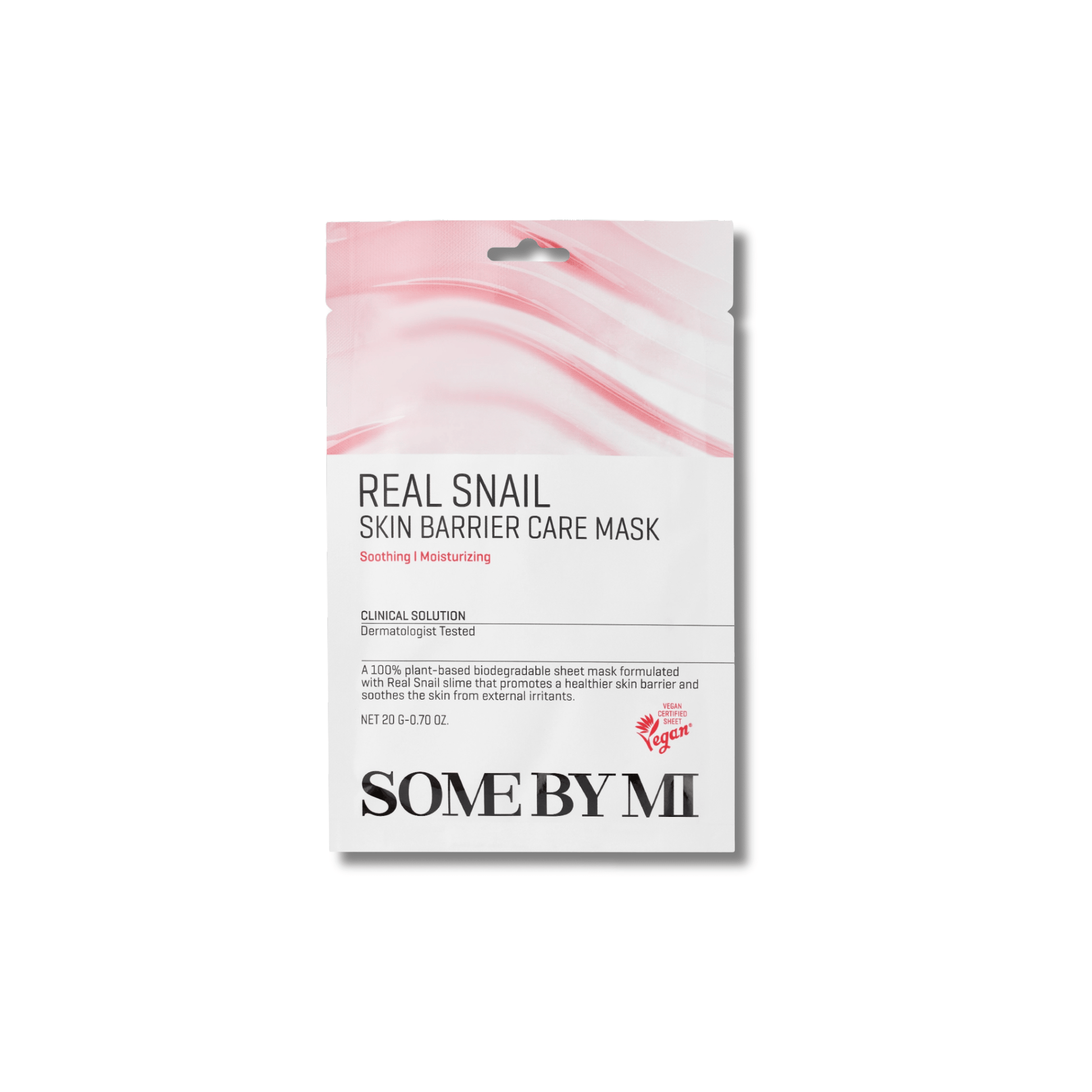 Some By Mi - Real Snail Skin Barrier Care Mask - Wzmacniająca Maska w Płachcie - 1szt - Ctrl+Glow