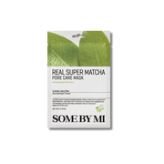 Some By Mi - Real Super Matcha Pore Care Mask - Oczyszczająca Maska w Płachcie - 1szt - Ctrl+Glow