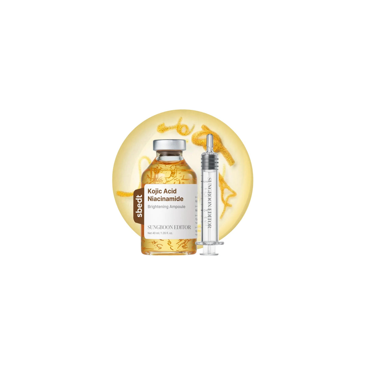 Sungboon Editor - Kojic Acid Niacinamide Brightening Ampoule - Ampułka Rozjaśniająca z Kwasem Kojowym i Niacynamidem - 40ml - Ctrl+Glow