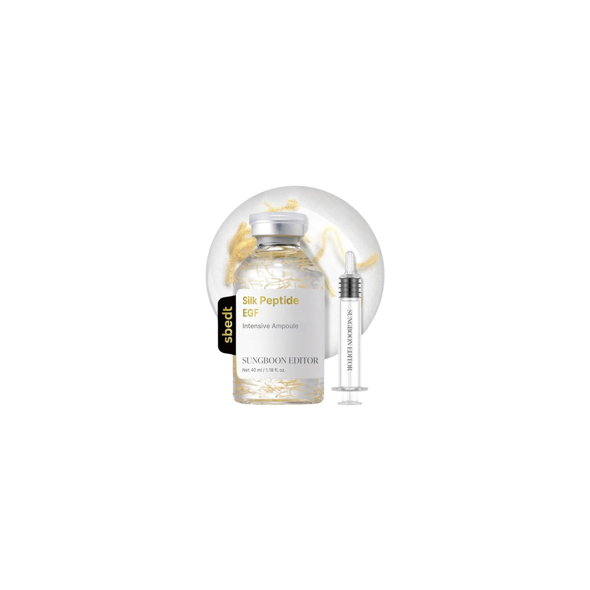 Sungboon Editor - Silk Peptide EGF Intensive Ampoule - Intensywnie Regenerująca Ampułka z Peptydami Jedwabiu i EGF - 40ml - Ctrl+Glow