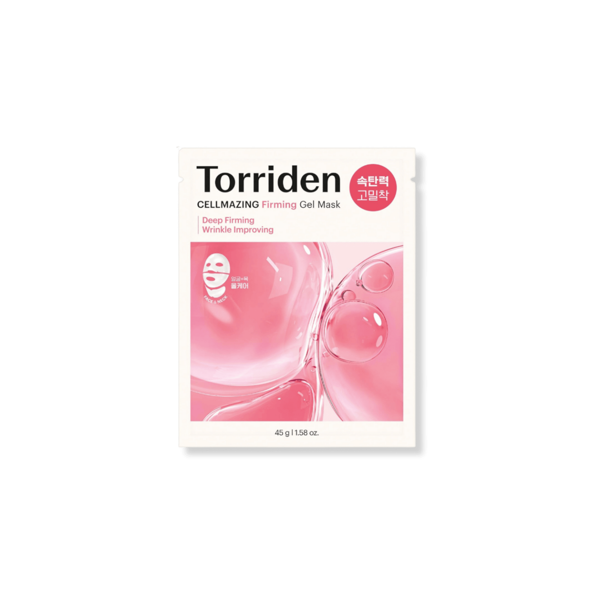 Torriden - Cellmazing Firming Gel Mask Sheet - Ujędrniająca Maska Żelowa Twarz + Szyja - 1szt - Ctrl+Glow