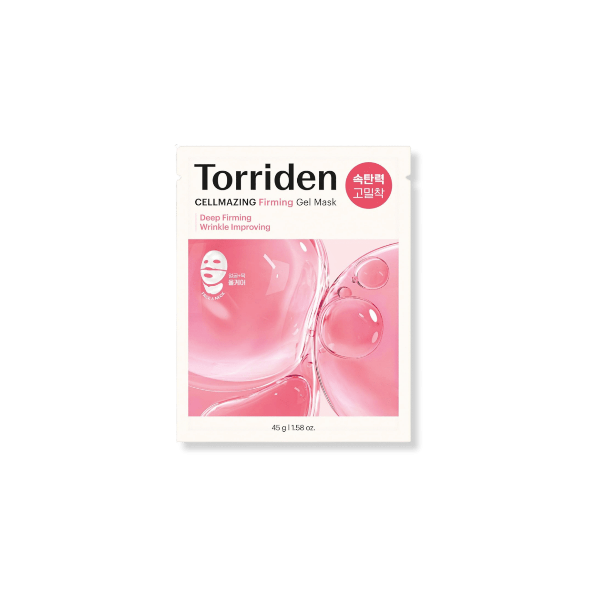 Torriden - Cellmazing Firming Gel Mask Sheet - Ujędrniająca Maska Żelowa Twarz + Szyja - 1szt - Ctrl+Glow