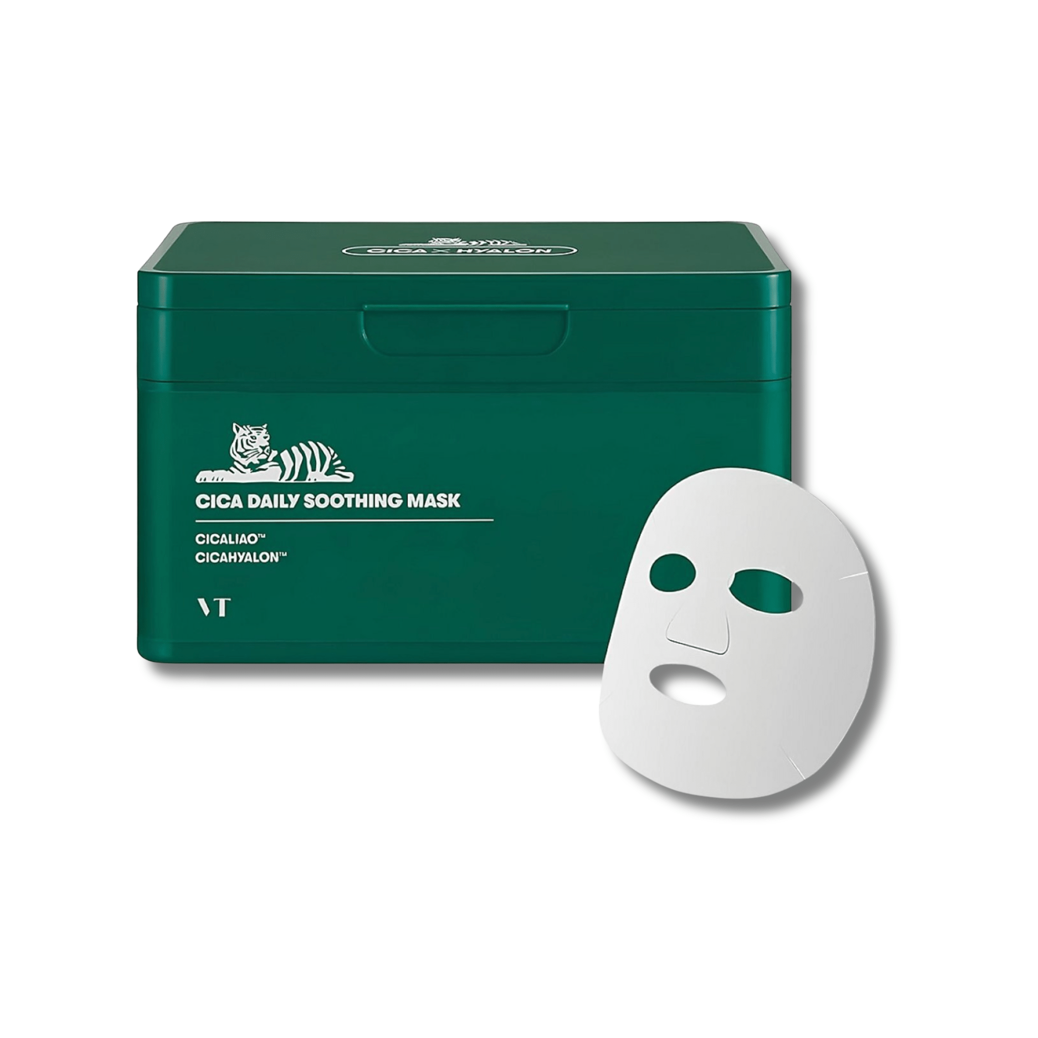 VT Cosmetics - CICA Daily Soothing Mask - Zestaw Masek w Płachcie - 30szt/350g - Ctrl+Glow