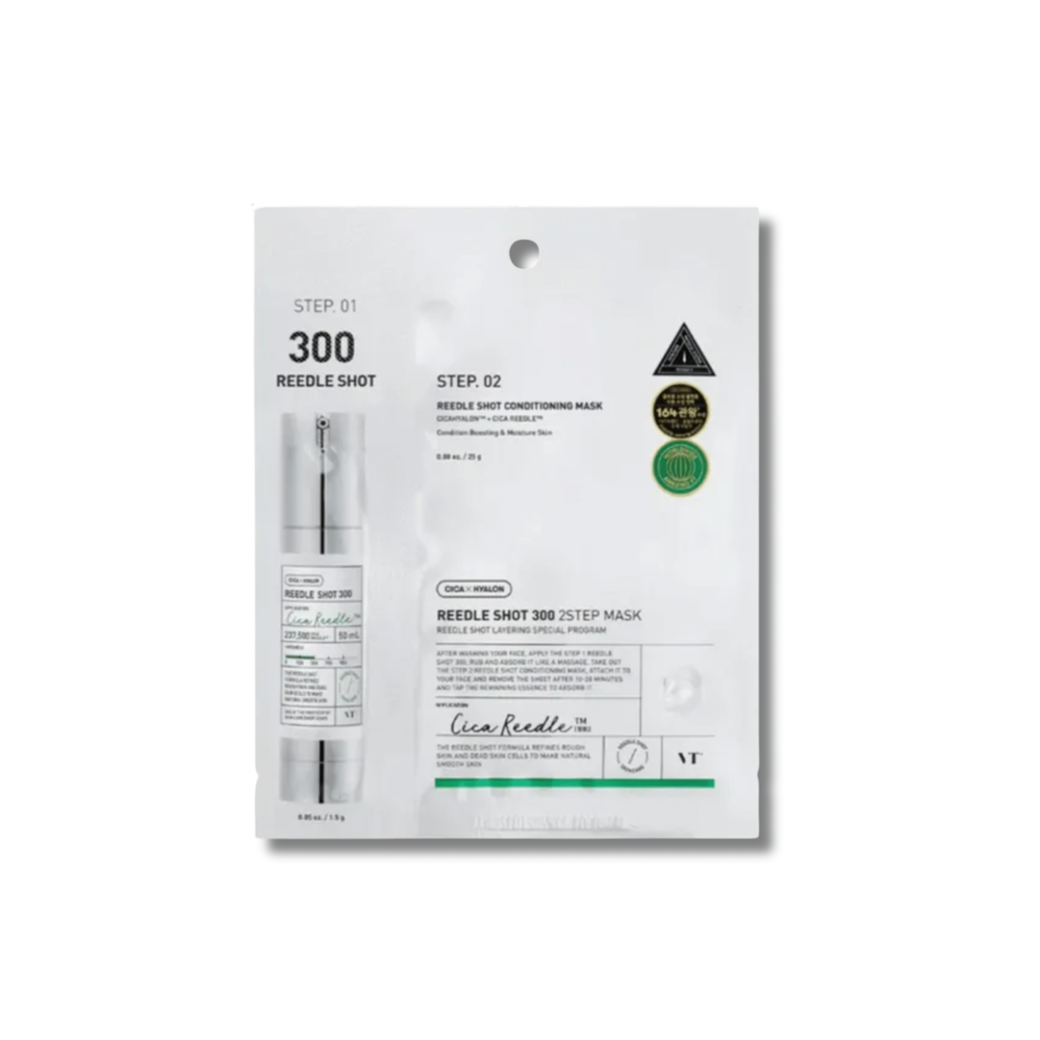 VT Cosmetics - Reedle Shot 300 2Step Mask - Maska Dwuetapowa z Mikroigłami - 1.5g+25g