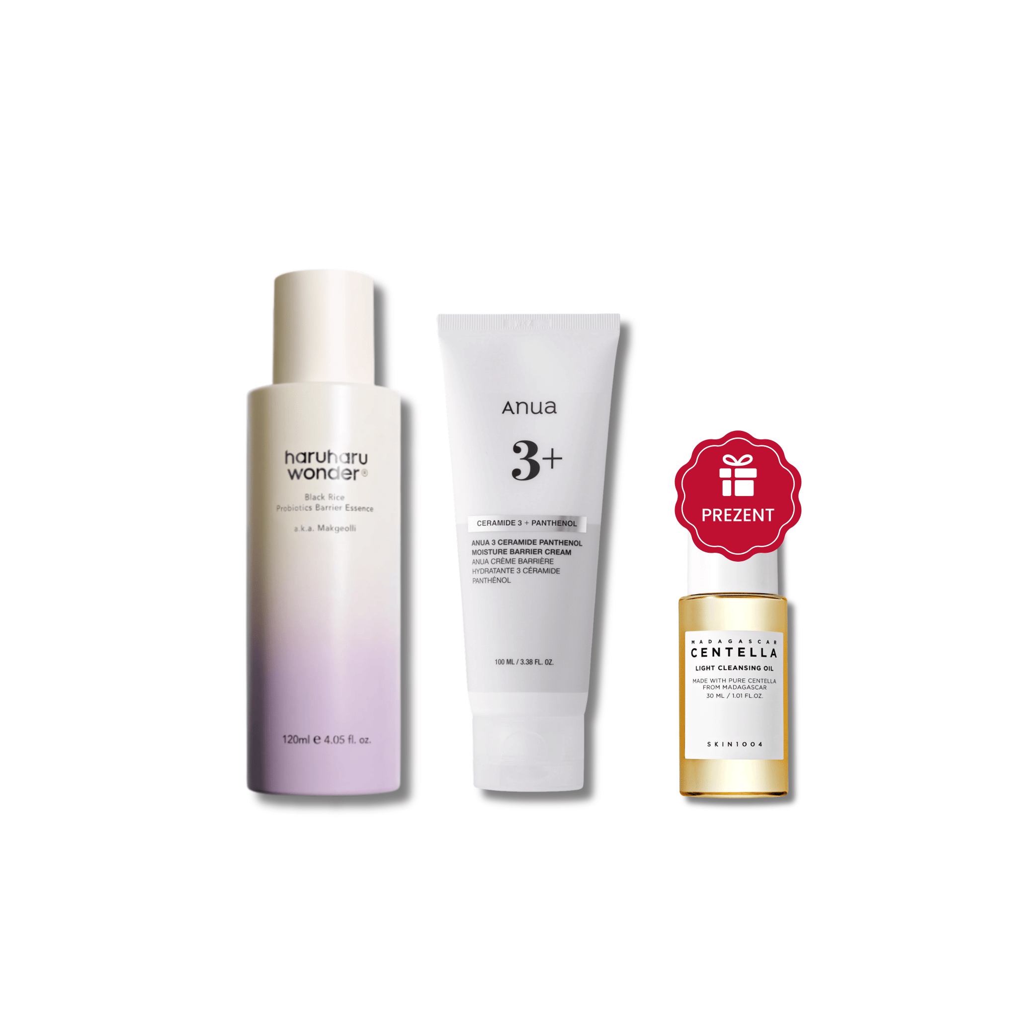 Zestaw Haruharu Wonder - Black Rice Barrier Boost - 120ml + 100ml + Olejek 30ml Gratis - Ctrl+Glow