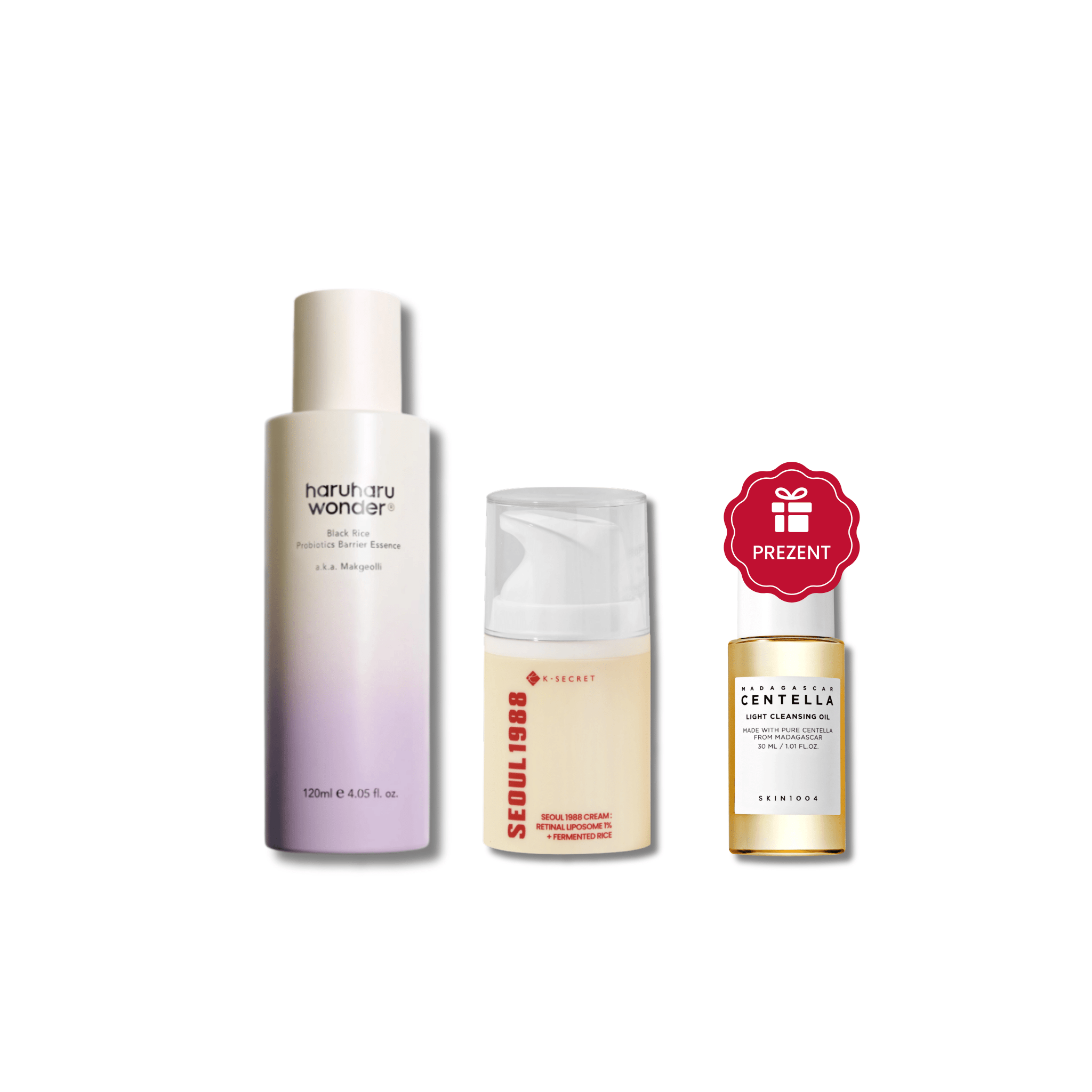 Zestaw Haruharu Wonder - Black Rice Barrier Boost & Lift - 120ml + 50ml + Olejek 30ml Gratis - Ctrl+Glow