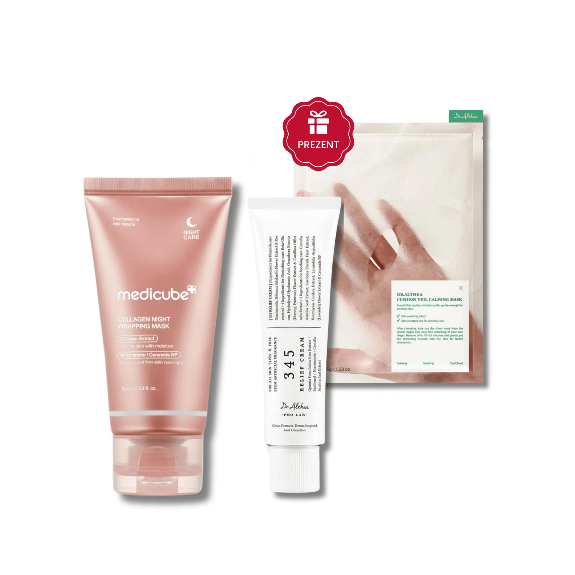 Zestaw Medicube - Collagen Night Comfort Ritual - 75ml + 50ml + Maseczka 1szt Gratis - Ctrl+Glow